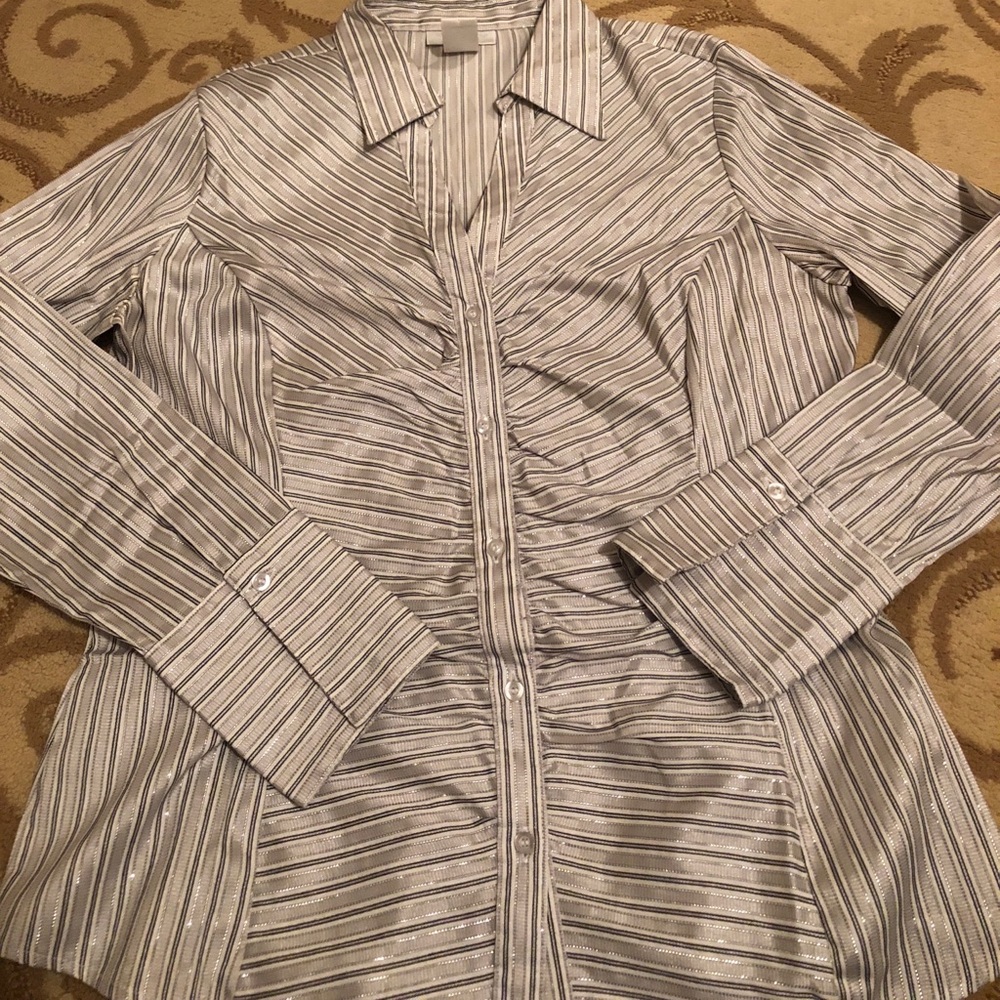 BEAUTIFUL TOP/ glamour collar shirt